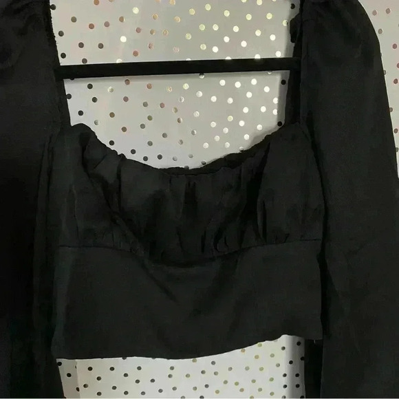 Princess Polly Black Crop long Sleeve - Picture 3 of 6